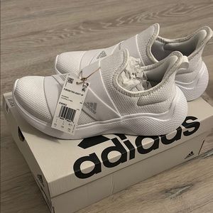 Adidas White Slip-On Sneakers